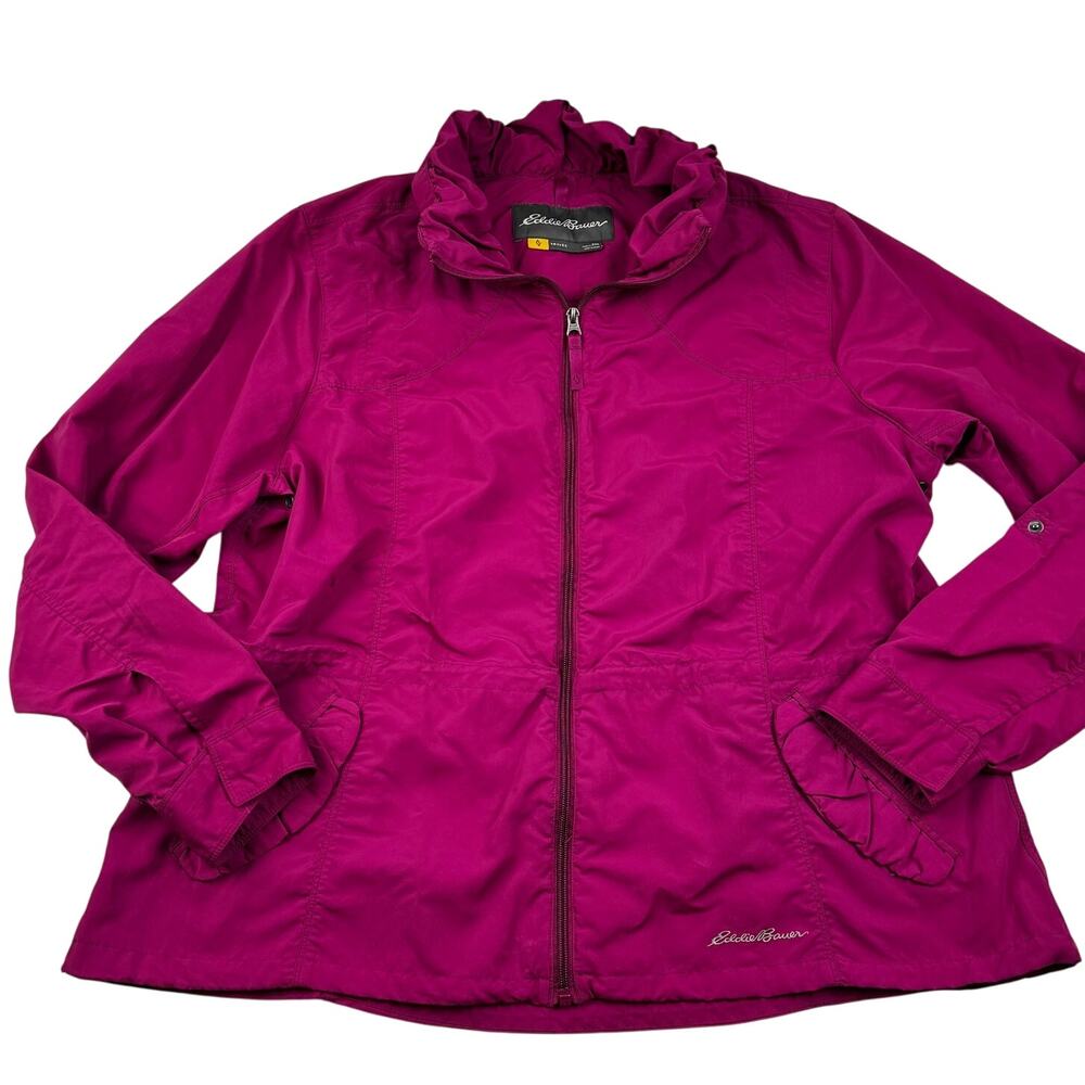 Eddie Bauer Travex Nylon Lightweight Outdoor Packable Jacket Women's Size 2XL